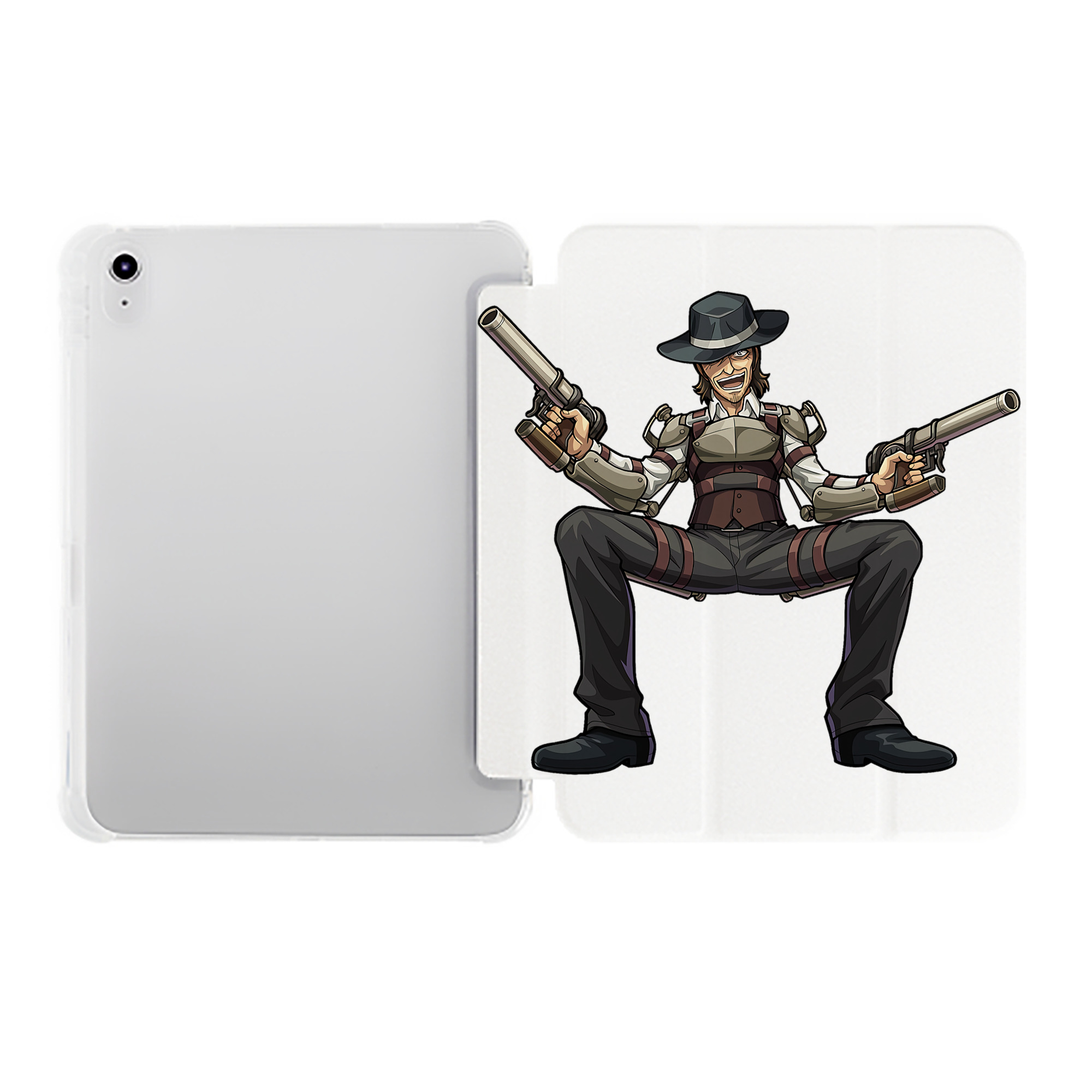 （画像用） 進撃の巨人 ケニー·アッカーマン Attack on Titan Kenny Ackerman IPad ケース ペン収納付き 三つ折りスタンド PUレザー×シリコン 対応機種9.5/10.5/10.9インチ